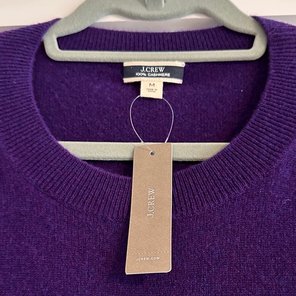 J. Crew Rich Purple Cashmere Sweater - Picture 2 of 5